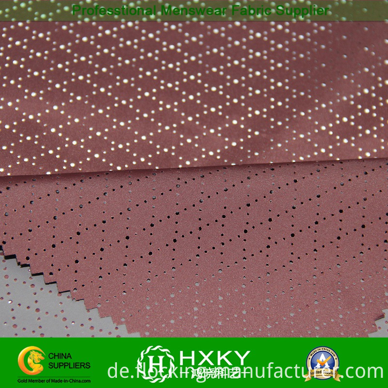 Polyester Coated Mesh Fabric with Diamond Pattern for Outerwear